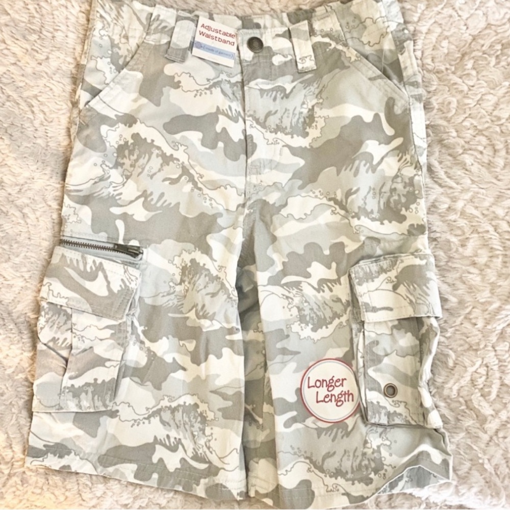 💞 New Toddler Boys 4T Wave Camo Cargo Shorts
